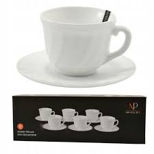 Filiżanki Komplet 6 sztuk Eva 190 ml