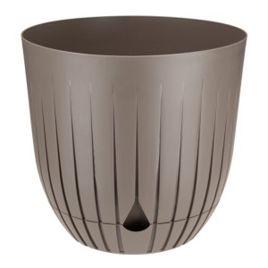 Doniczka z podstawką BRITTA 26cm taupe