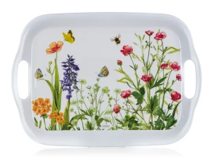 Taca 36x25,5cm MEADOW z uchwytami z melaminy