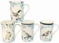KUBEK BIRD 340 ml porcelanowy WZÓR PTASZEK do KAWY HERBATY na prezent