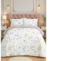komplet pościeli mikrofibra 220x200 cm kwiaty