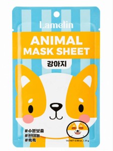 Maska w płachcie Lamelin Animal z nadrukiem pieska 25 g