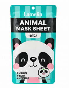 Maska w płachcie Lamelin Animal z nadrukiem pandy 25 g