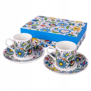 Filiżanka Folkstar Basia porcelana 90 ml 2 szt.