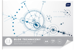 Blok techniczny kolorowy Interdruk A4 160g 10k