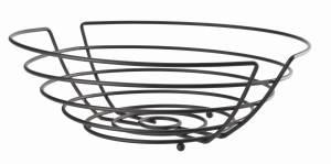 Koszyk nowoczesny metalowy z serii ,,TOGO"  28,5cm czarny