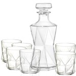 Zestaw do whisky ze szkła 7 elementów ,,CASSIOPEA"