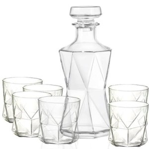 Zestaw do whisky ze szkła 7 elementów ,,CASSIOPEA"
