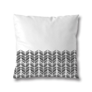 Poszewka na poduszkę z serii ,,ZIG ZAG" biała 40x40cm