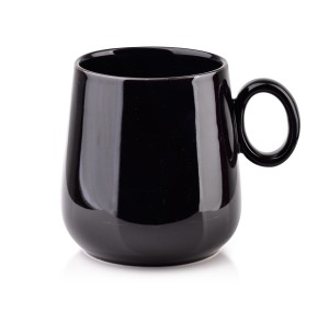 Kubek porcelanowy 400ml Alisa czarny