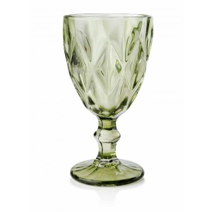 Komplet kieliszków do wina 350ml 6szt Elise zielony
