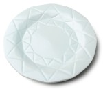 Talerz ceramiczny obiadowy płytki 24cm Adel miętowy