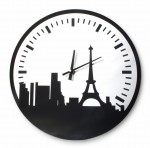 Zegar szklany okrągły 38cm PARIS