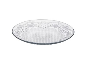 Talerz obiadowy płytki ze szkła hartowanego 24,7cm Lacy