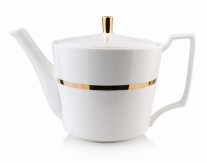 Dzbanek porcelanowy 900ml Mirella biały