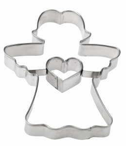 Wykrawacz metalowy h12,5cm duży Anioł