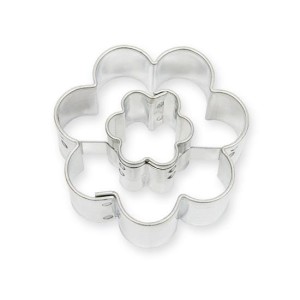 Wykrawacz metalowy do ciastek 3.9 cm kwiatek z kwiatkiem