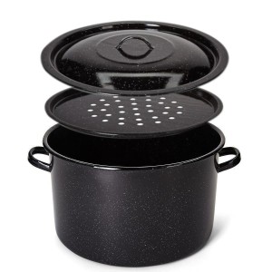 Garnek emaliowany do gotowania słoików 32cm 15,5l ,,powidlak"