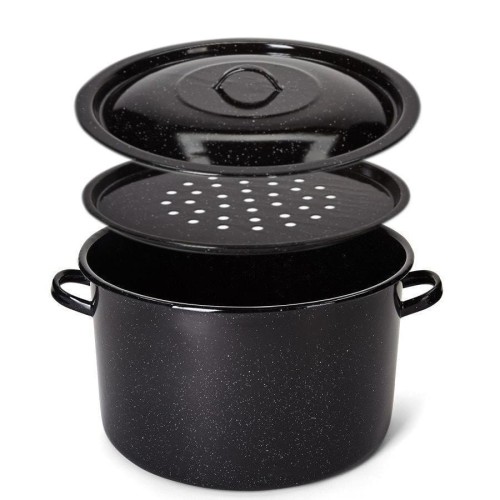Garnek emaliowany do gotowania słoików 32cm 15,5l ,,powidlak"